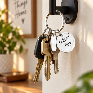 Circle silver keyholder
