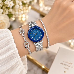 Rebirth Wrist Watch Blue Face Combo 004