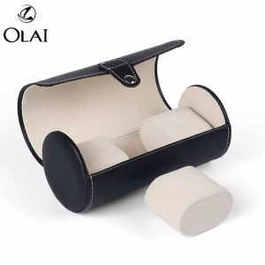 Leather 3 slot watch organizer