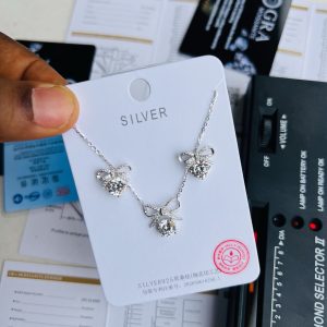 Moissanite necklace set 013