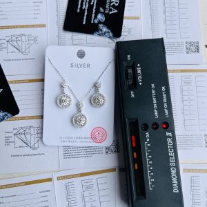 Moissanite necklace set 011