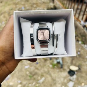 Rebirth pink face watch combo 003