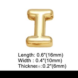 Letter I gold