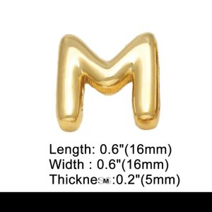 Letter M gold