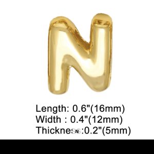 Letter N gold