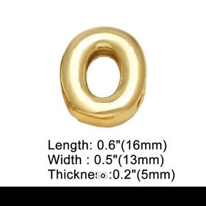 Letter O gold