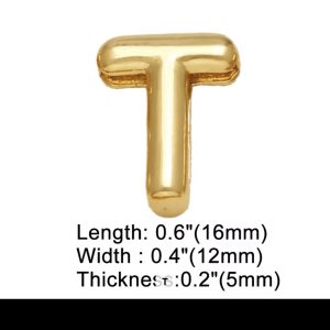 Letter T gold