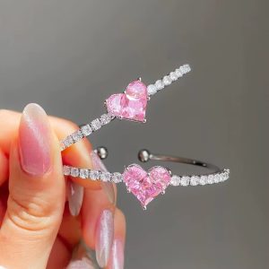 Pandora pink heart bracelet
