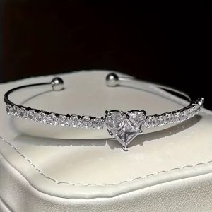 Pandora white stone bracelet
