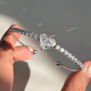 Pandora white stone bracelet