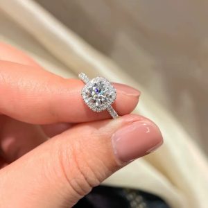Pandora silver square ring