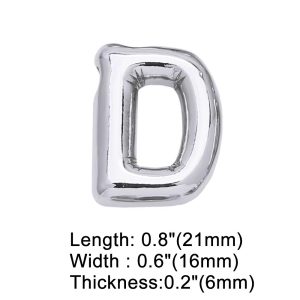 Letter D silver