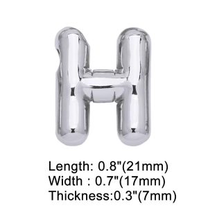 Letter H silver