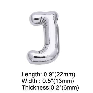 Letter J silver