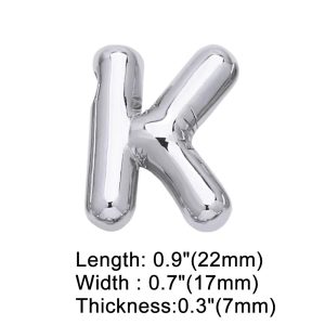 Letter k silver