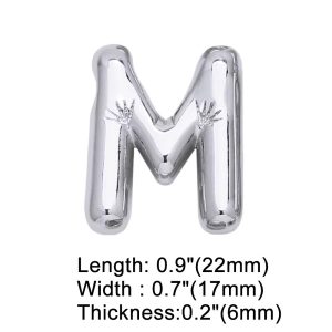 Letter M silver