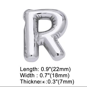 Letter R silver