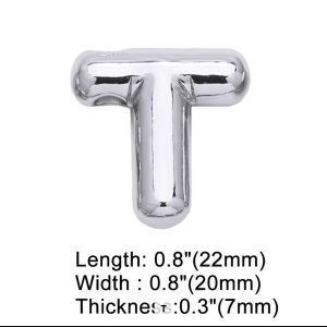 Letter T silver