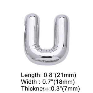 Letter U silver