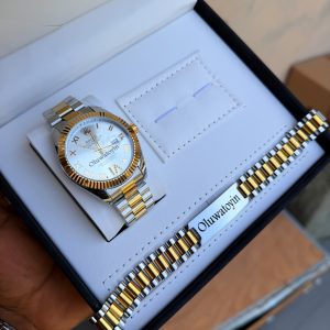 Engraved Rolex 2 toned combo no box