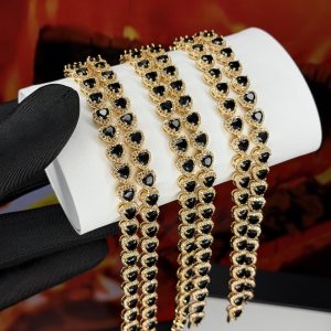 Rq gold black love bracelet