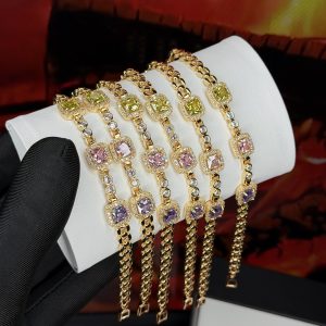 Rq gold square knot bracelet