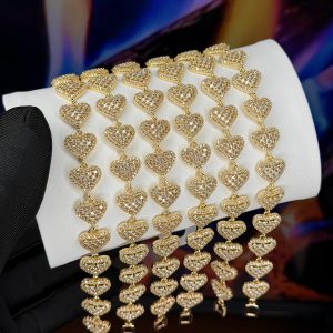 Rq gold heart bracelet