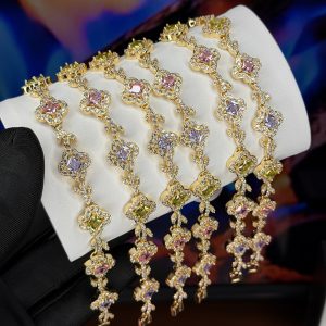 Rq gold VCA multi color bracelet