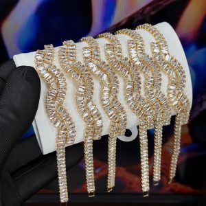 Rq gold wavy bracelet