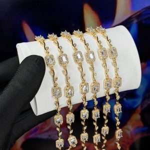 Rq gold square bracelet