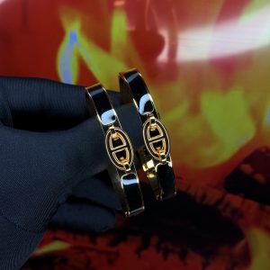 Black CD steel bracelet