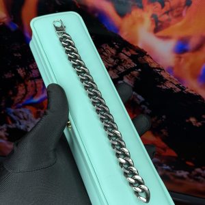Cartier bold silver bracelet