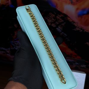 Hook gold Cuban bracelet