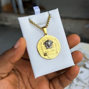 Versace gold necklace