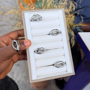Kiss Steel silver ring size 10