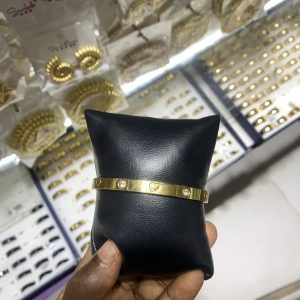 Gold Cartier stone bracelet