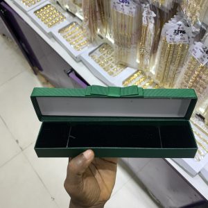Long green bracelet box
