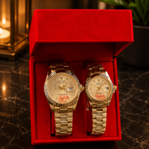 Rolex presidential gold face couples combo comes boxed 005