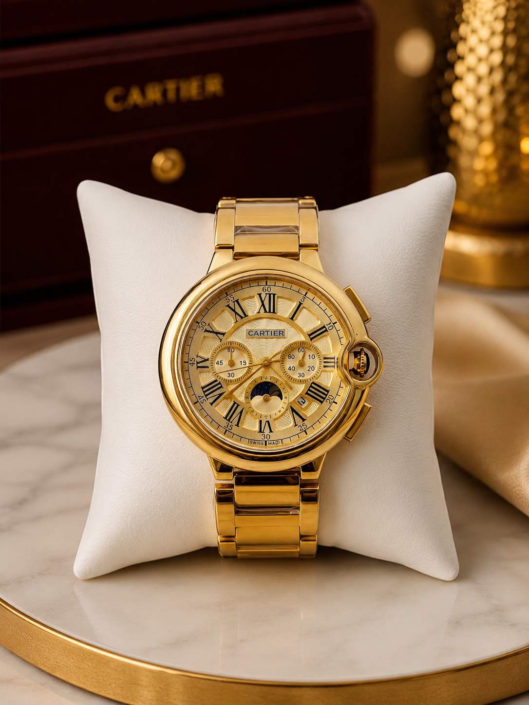 Gold circle Cartier 013