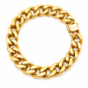 Gold steel male bracelet 016