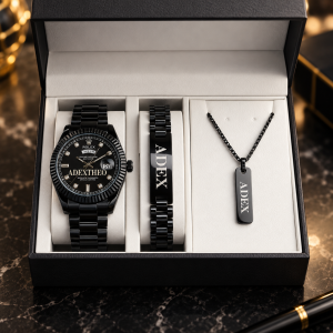 Rolex black combo engraved 002