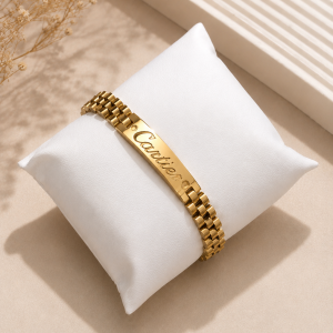 Gold Steel Cartier bracelet 022