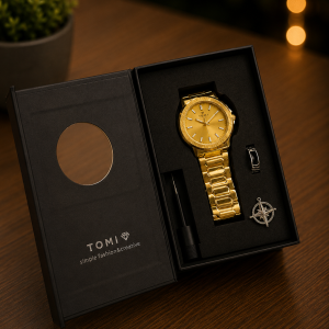 Tomi Gold face watch 026