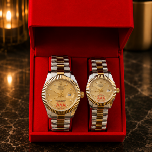 Two stoned presidential gold face couples combo comes boxed 007