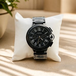 Black circle Cartier chronograph 015