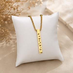 Gold love necklace 020