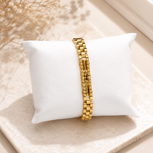Gold steel Rolex bracelet 023