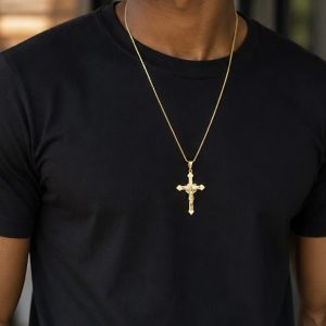 Steel male necklace 005