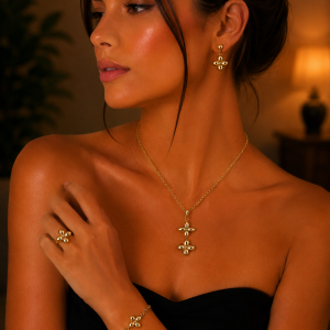 Steel gold female sets 15