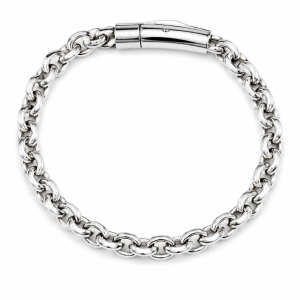 Steel silver male bracelet 014